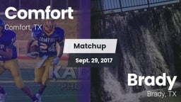 Matchup: Comfort  vs. Brady  2017