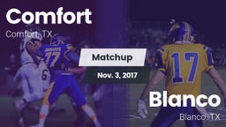 Matchup: Comfort  vs. Blanco  2017