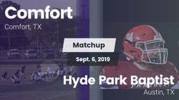 Matchup: Comfort  vs. Hyde Park Baptist  2019