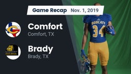 Recap: Comfort  vs. Brady  2019