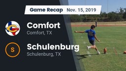 Recap: Comfort  vs. Schulenburg  2019