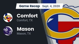 Recap: Comfort  vs. Mason  2020