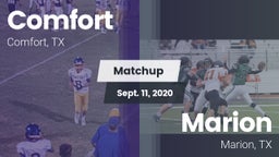 Matchup: Comfort  vs. Marion  2020