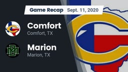 Recap: Comfort  vs. Marion  2020