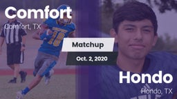 Matchup: Comfort  vs. Hondo  2020