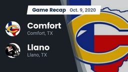 Recap: Comfort  vs. Llano  2020