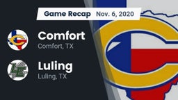Recap: Comfort  vs. Luling  2020
