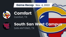 Recap: Comfort  vs. South San West Campus 2022