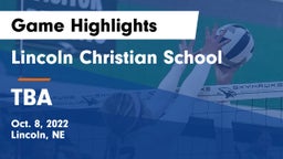 Lincoln Christian School vs TBA Game Highlights - Oct. 8, 2022