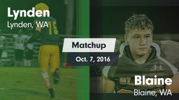 Matchup: Lynden  vs. Blaine  2016
