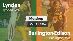 Matchup: Lynden  vs. Burlington-Edison  2016