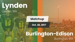 Matchup: Lynden  vs. Burlington-Edison  2017
