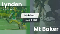 Matchup: Lynden  vs. Mt Baker  2019