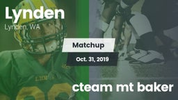 Matchup: Lynden  vs. cteam mt baker 2019