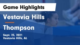 Vestavia Hills  vs Thompson  Game Highlights - Sept. 25, 2021