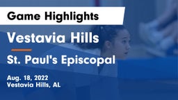 Vestavia Hills  vs St. Paul's Episcopal  Game Highlights - Aug. 18, 2022