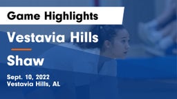 Vestavia Hills  vs Shaw Game Highlights - Sept. 10, 2022