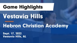 Vestavia Hills  vs Hebron Christian Academy  Game Highlights - Sept. 17, 2022
