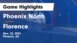 Phoenix North  vs Florence  Game Highlights - Nov. 22, 2023