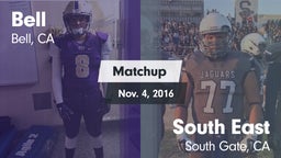 Matchup: Bell  vs. South East  2016