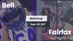 Matchup: Bell  vs. Fairfax 2017