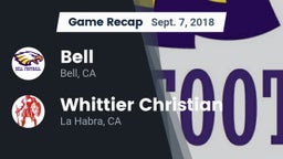 Recap: Bell  vs. Whittier Christian  2018
