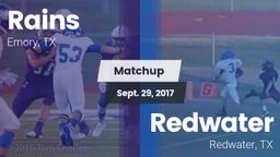 Matchup: Rains  vs. Redwater  2017