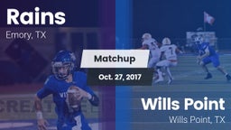 Matchup: Rains  vs. Wills Point  2017