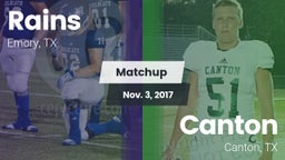 Matchup: Rains  vs. Canton  2017