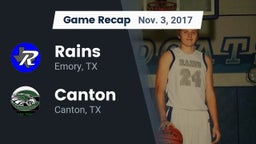 Recap: Rains  vs. Canton  2017