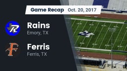 Recap: Rains  vs. Ferris  2017