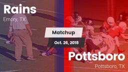 Matchup: Rains  vs. Pottsboro  2018
