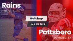 Matchup: Rains  vs. Pottsboro  2019