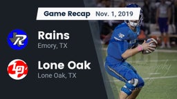 Recap: Rains  vs. Lone Oak  2019