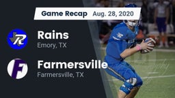 Recap: Rains  vs. Farmersville  2020