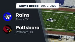 Recap: Rains  vs. Pottsboro  2020