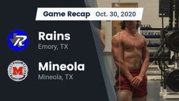 Recap: Rains  vs. Mineola  2020
