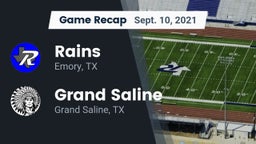 Recap: Rains  vs. Grand Saline  2021