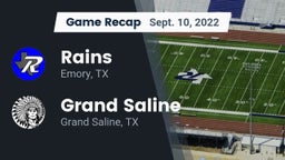 Recap: Rains  vs. Grand Saline  2022