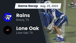 Recap: Rains  vs. Lone Oak  2023