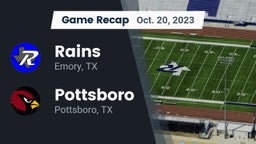 Recap: Rains  vs. Pottsboro  2023