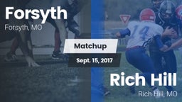 Matchup: Forsyth  vs. Rich Hill  2017