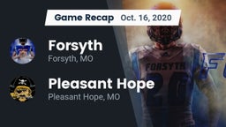 Recap: Forsyth  vs. Pleasant Hope  2020