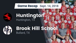 Recap: Huntington  vs. Brook Hill School 2018