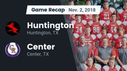 Recap: Huntington  vs. Center  2018