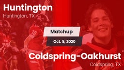 Matchup: Huntington High vs. Coldspring-Oakhurst  2020