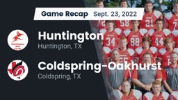 Recap: Huntington  vs. Coldspring-Oakhurst  2022