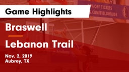 Braswell  vs Lebanon Trail  Game Highlights - Nov. 2, 2019