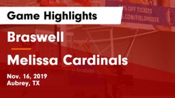 Braswell  vs Melissa Cardinals Game Highlights - Nov. 16, 2019