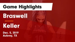Braswell  vs Keller  Game Highlights - Dec. 5, 2019